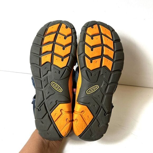 Keen Comfort Summer Hiking Sandals Big Kids 5 Blue Fabric Womens 6.5 Casual Shoe - Picture 8 of 8